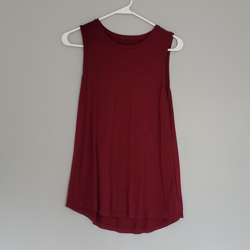A New Day Maroon Stretchy Tank